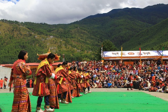The National Dance during Thimphu Festival
